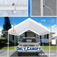 Strong Camel New 10'x20' Carport Replacement Canopy Cover for Tent Top Garage Shelter Cover w Ball Bungees (Only cover, Frame is not included ) 566064567